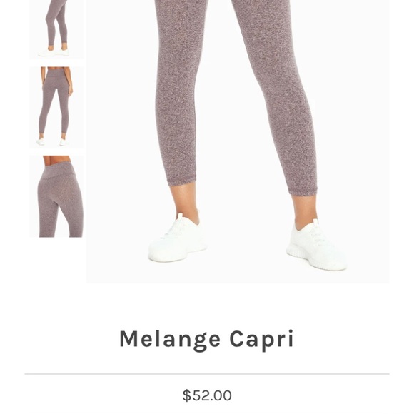 Zobha tan/ heathered grey high waisted leggings - Picture 2 of 2